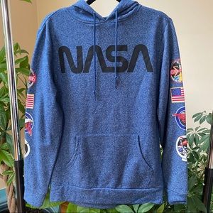 Blue NASA Pullover Sweatshirt Hoodie